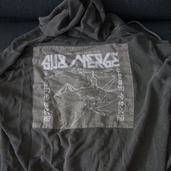 Diesel 55DSL U55 Deep Silent Lethal Kaki Zip Up Hoodie Made in India Size S - Picture 15 of 16